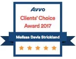 Avvo Client's Choice Award 2017 | Melissa Davis Strickland